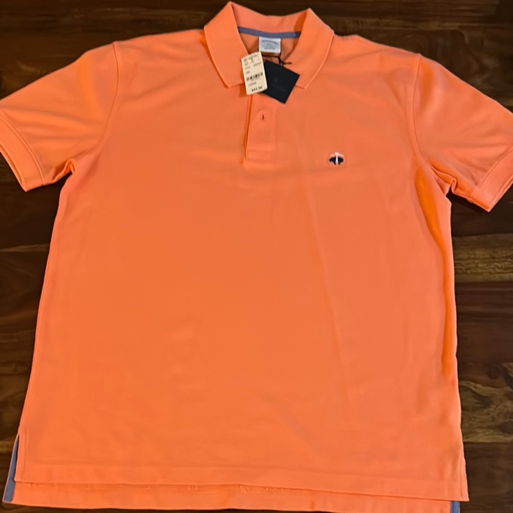 Brand New Brooks Brothers Slim Fit Orange Polo Shirt – NWT, Vibrant & Timeless